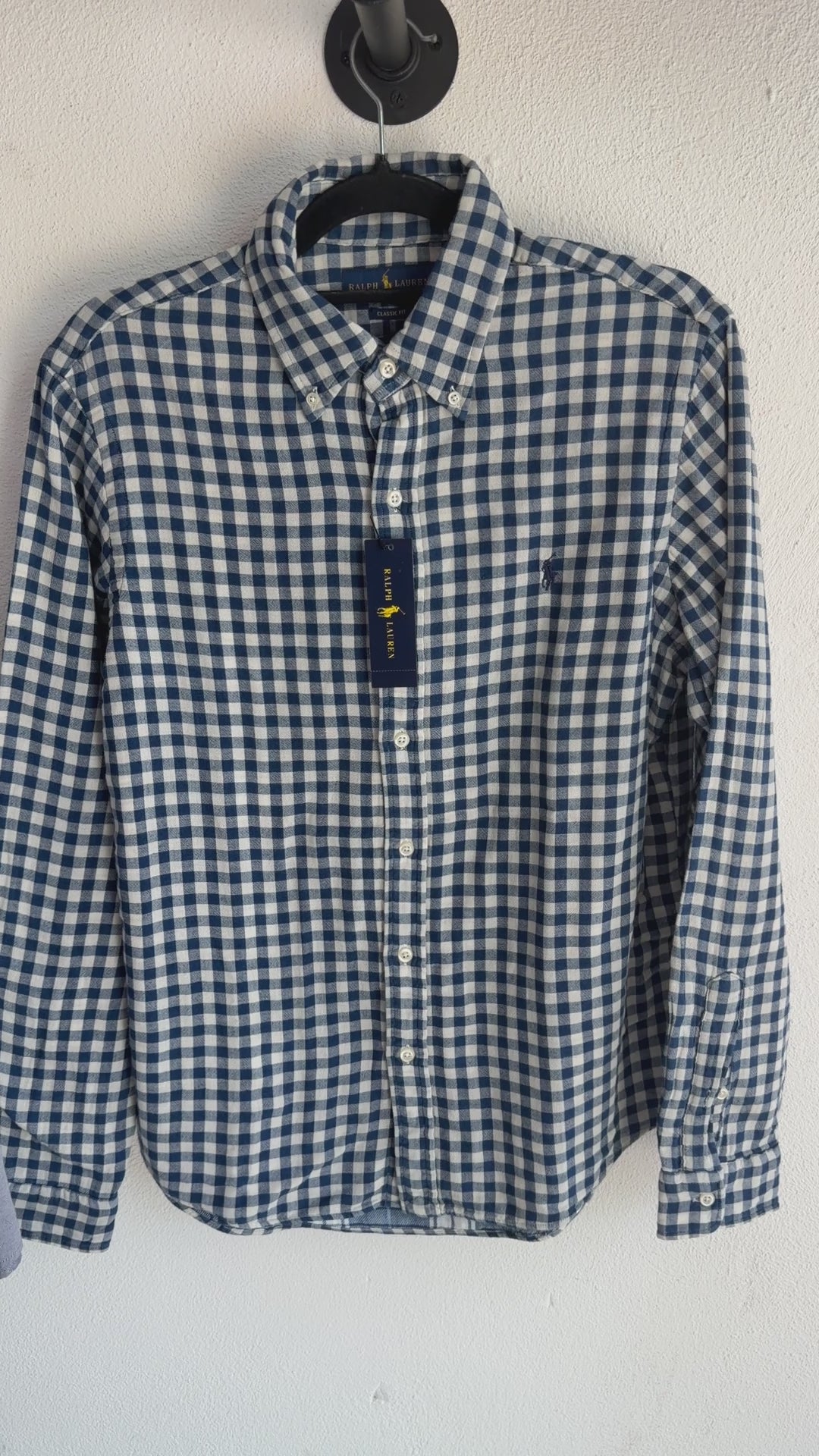 Camisa Polo Ralph Lauren Slim Fit Manga Larga Talla M