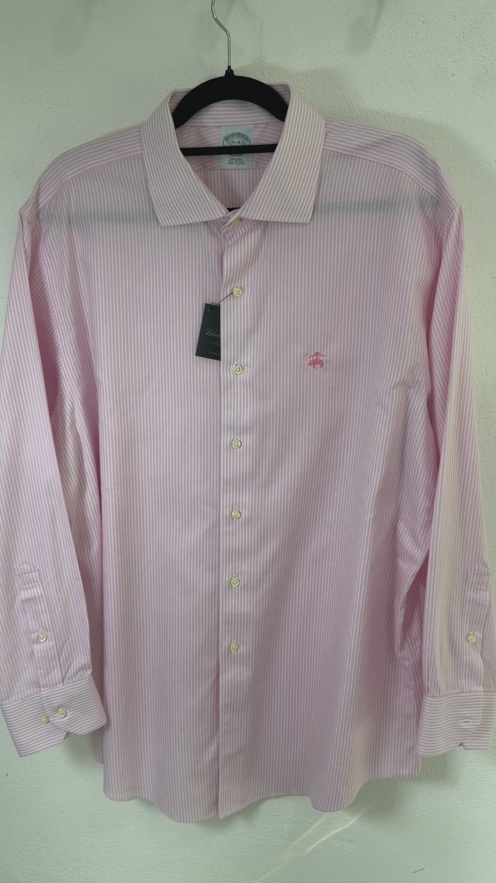 Camisa Brooks Brothers Classic Fit 17 1/2 Manga Larga 34/35  Talla XL