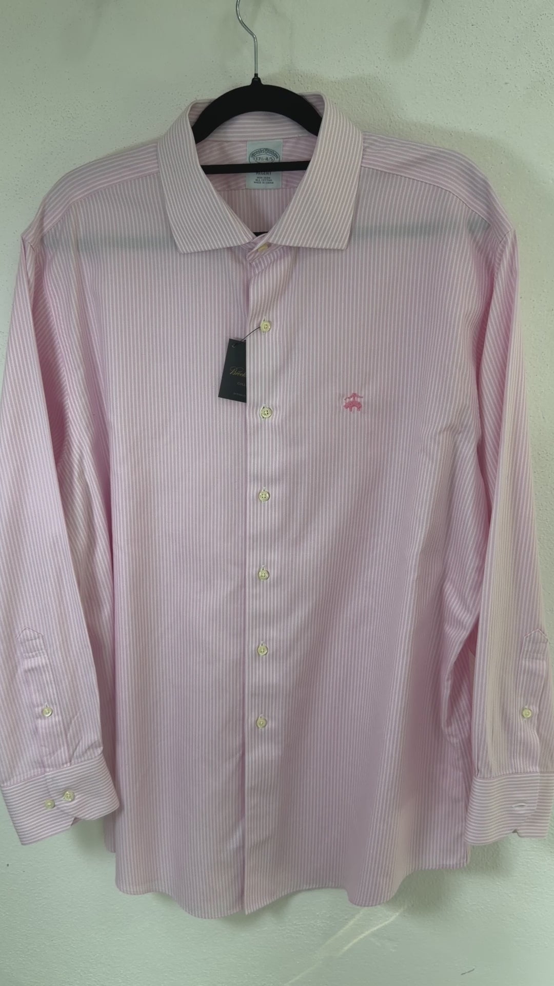 Camisa Brooks Brothers Classic Fit 17 1/2 Manga Larga 34/35  Talla XL