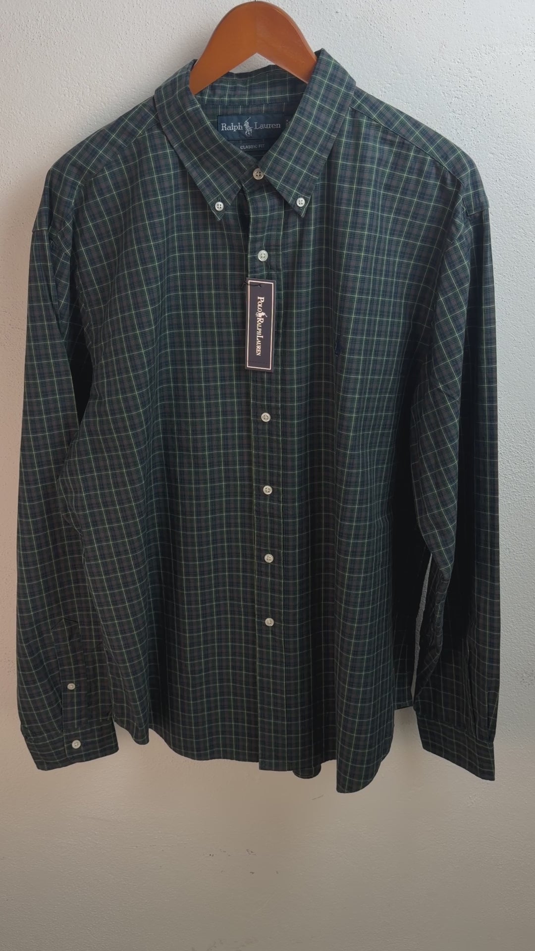 Camisa Polo Ralph Lauren Classic Fit Manga Larga Talla XL