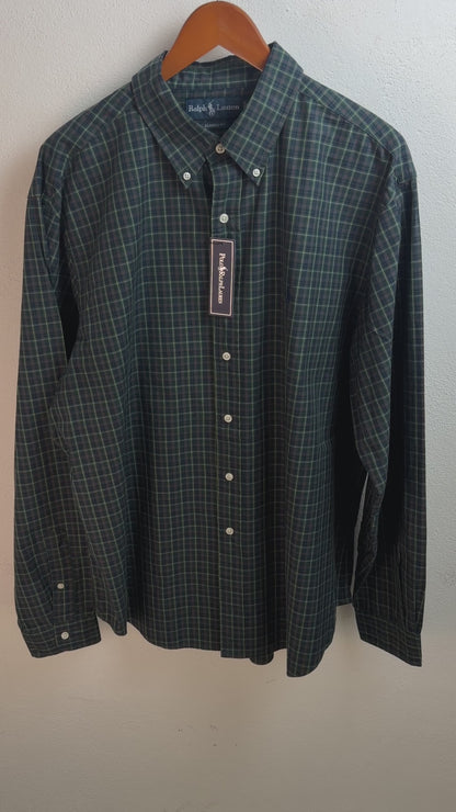 Camisa Polo Ralph Lauren Classic Fit Manga Larga Talla XL