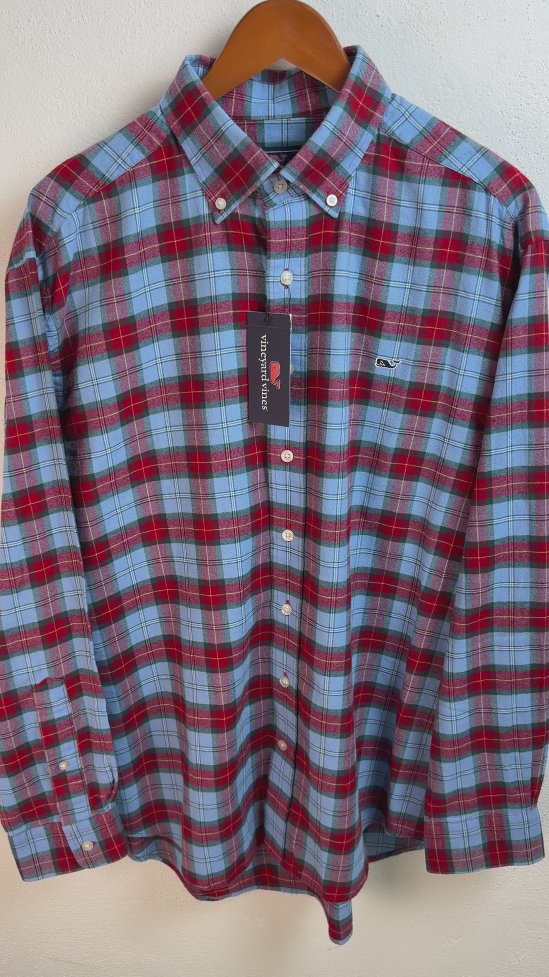 Camisa Vineyard Vines Classic Fit Manga Larga Talla L