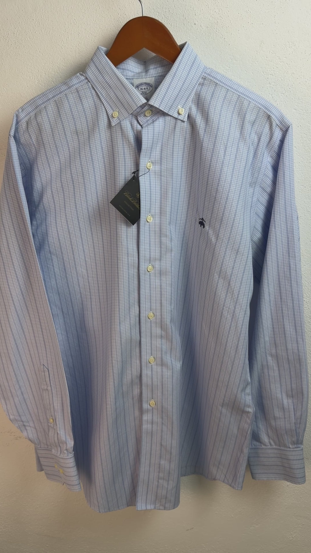 Camisa Brooks Brothers Classic Fit Manga Larga Talla L