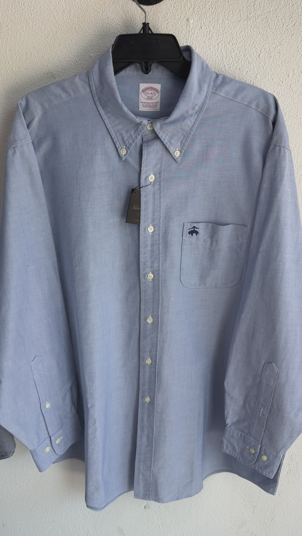 Camisa Brooks Brothers Classic Fit Manga Larga Talla XL