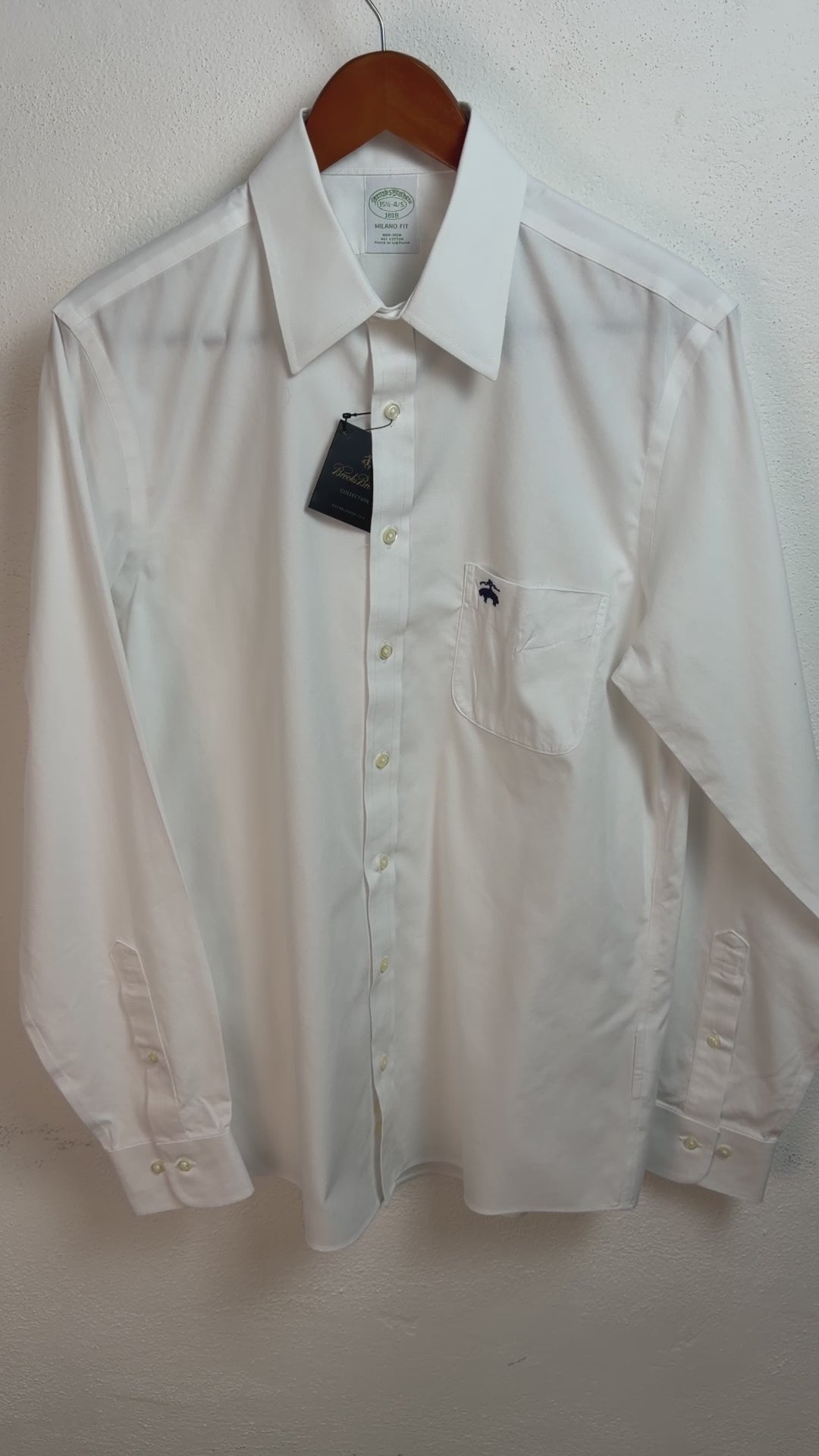 Camisa Brooks Brothers Slim Fit Manga Larga Talla M