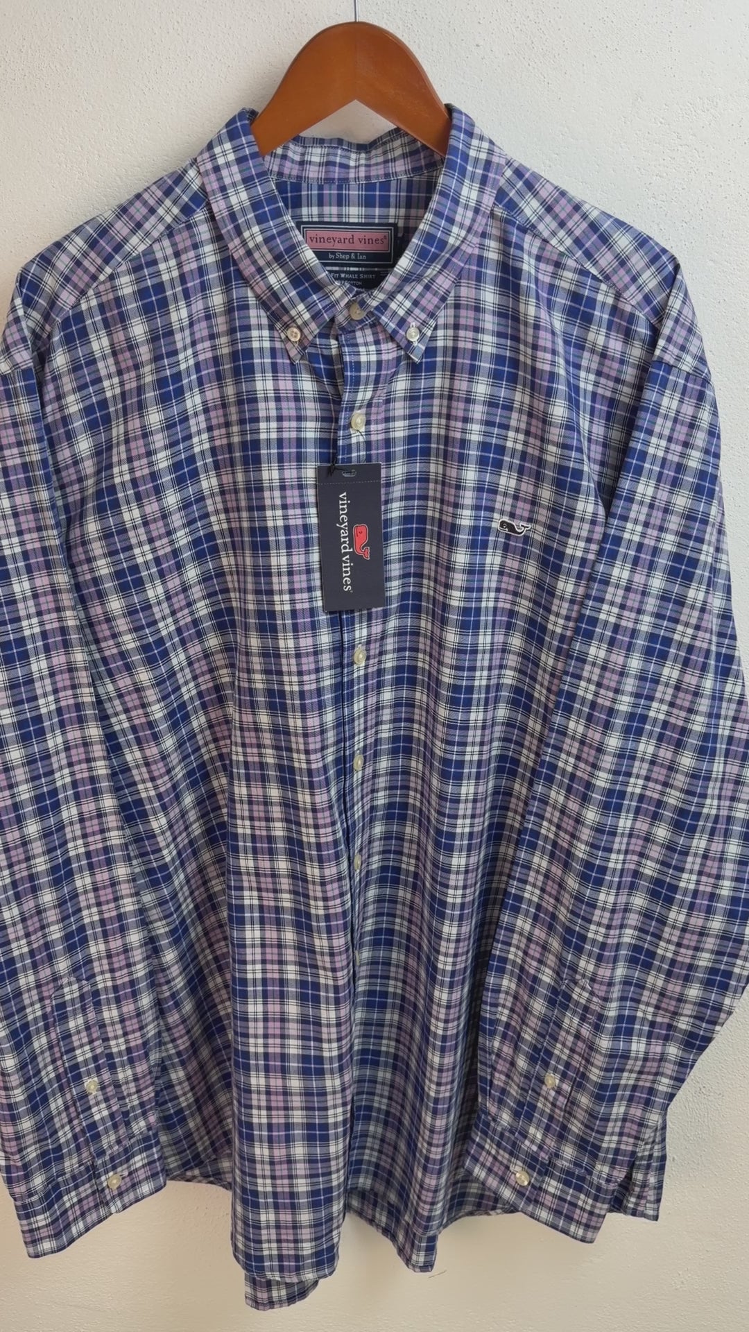 Camisa Vineyard Vines Classic Fit Manga Larga Talla XL