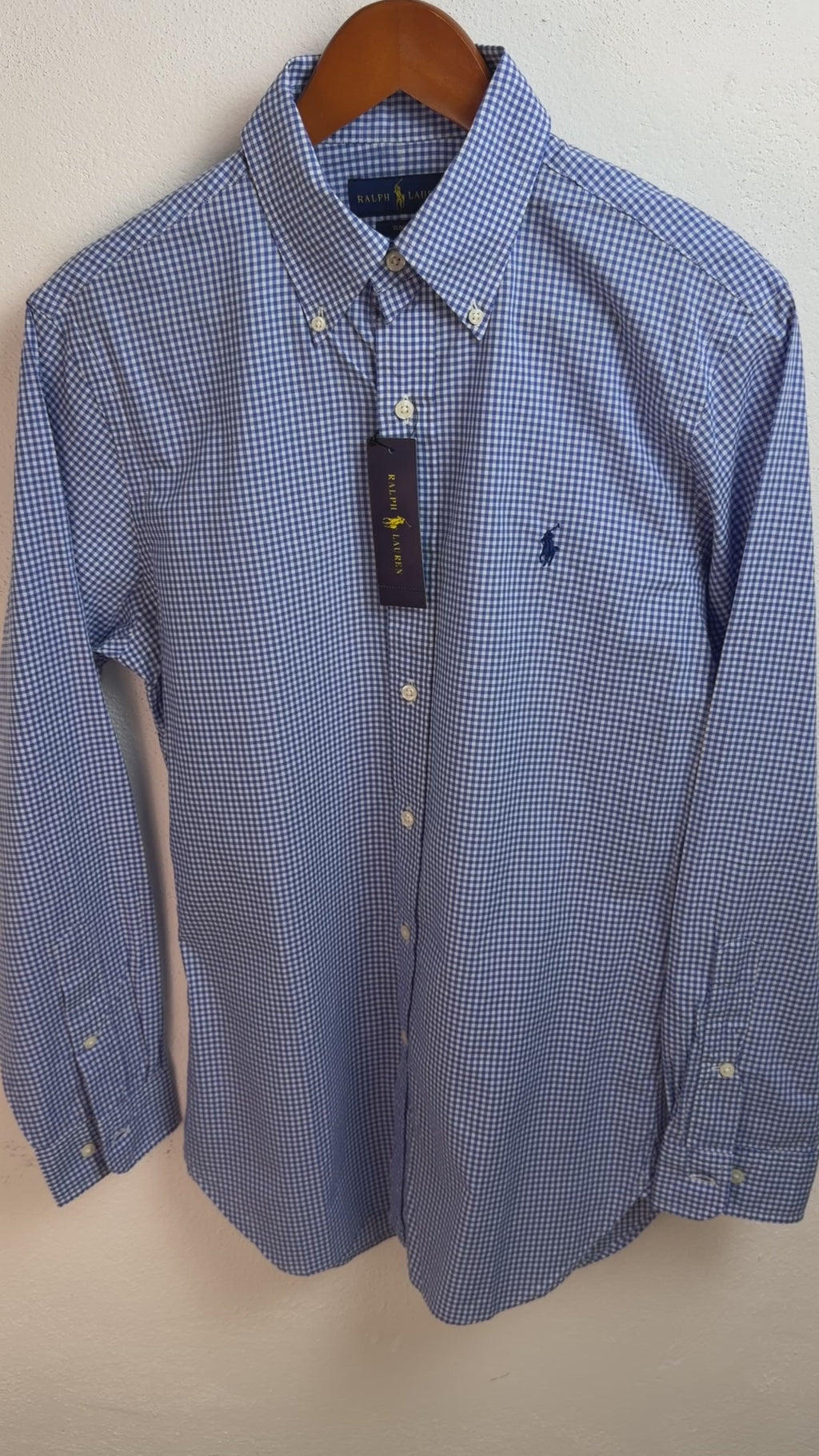 Camisa Polo Ralph Lauren Slim fit Manga Larga Talla S