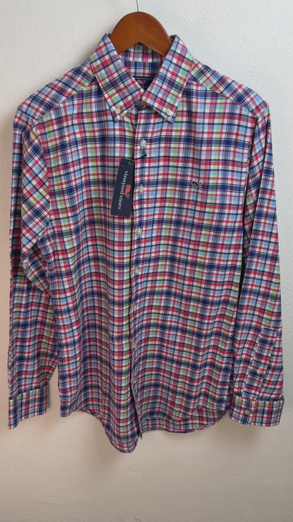 Camisa Vineyard Vines Classic Fit Manga Larga Talla S