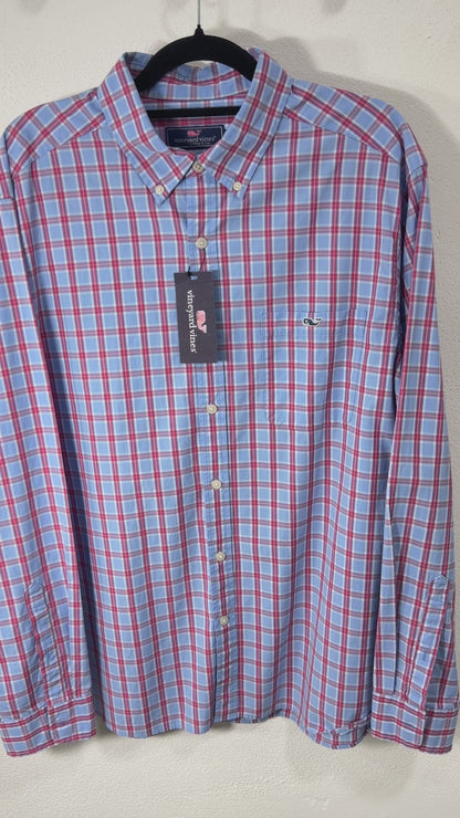 Camisa Vineyard Vines Classic Fit Manga Larga Talla XL