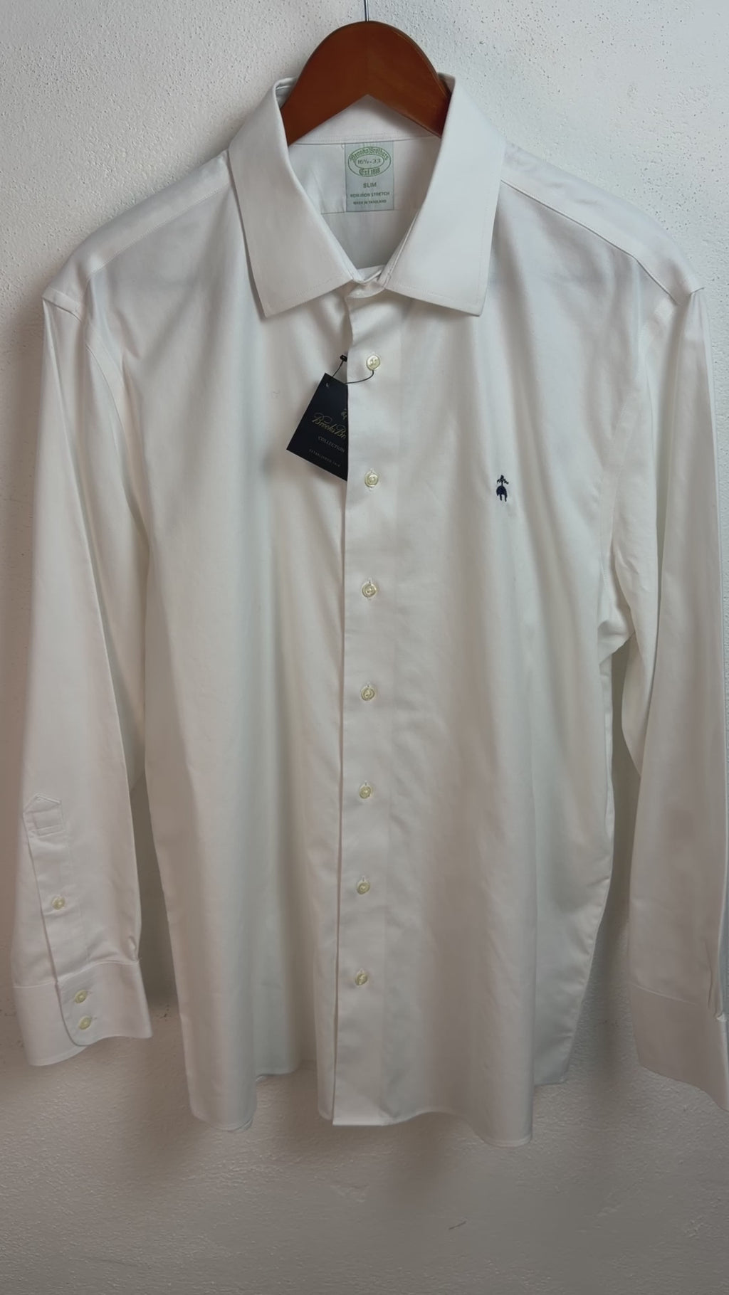 Camisa Brooks Brothers Slim Fit Manga Larga Talla M