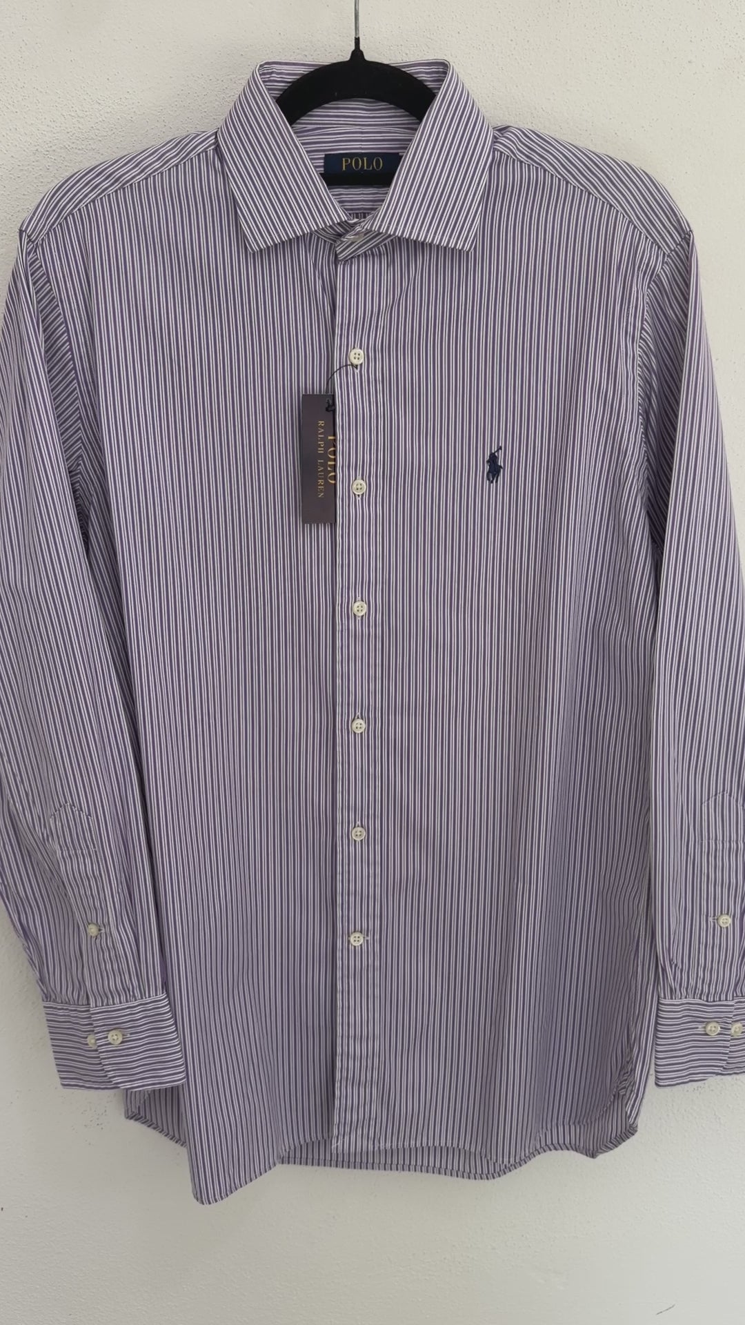 Camisa Polo Ralph Lauren Classic Fit 15 1/2 Manga Larga 32/33 Talla M