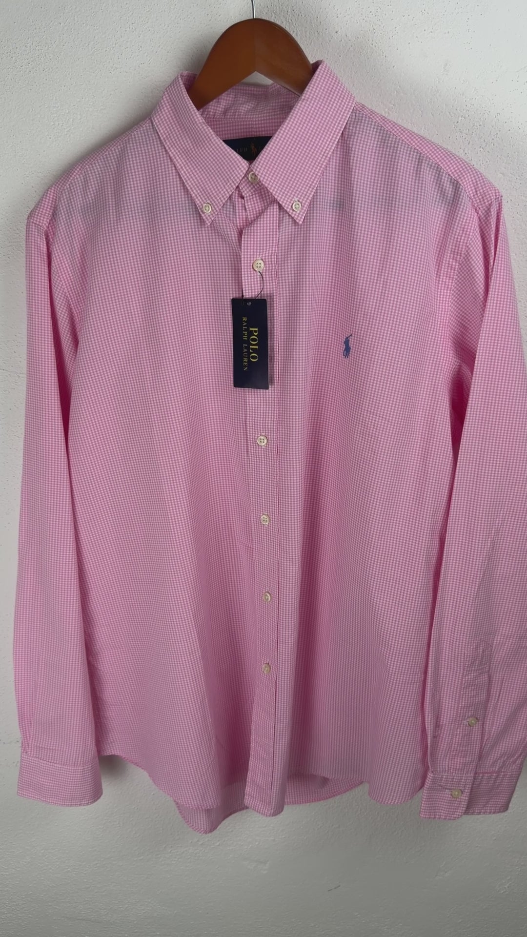 Camisa Polo Ralph Lauren Custom Fit Manga Larga Talla L