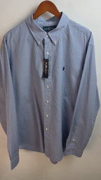 Camisa Polo Ralph Lauren Custom Fit Manga Larga Talla XXL