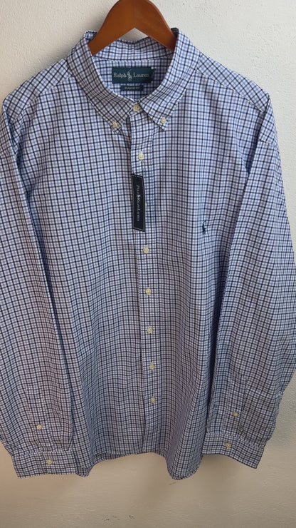 Camisa Polo Ralph Lauren Classic Fit Manga Larga Talla XXL