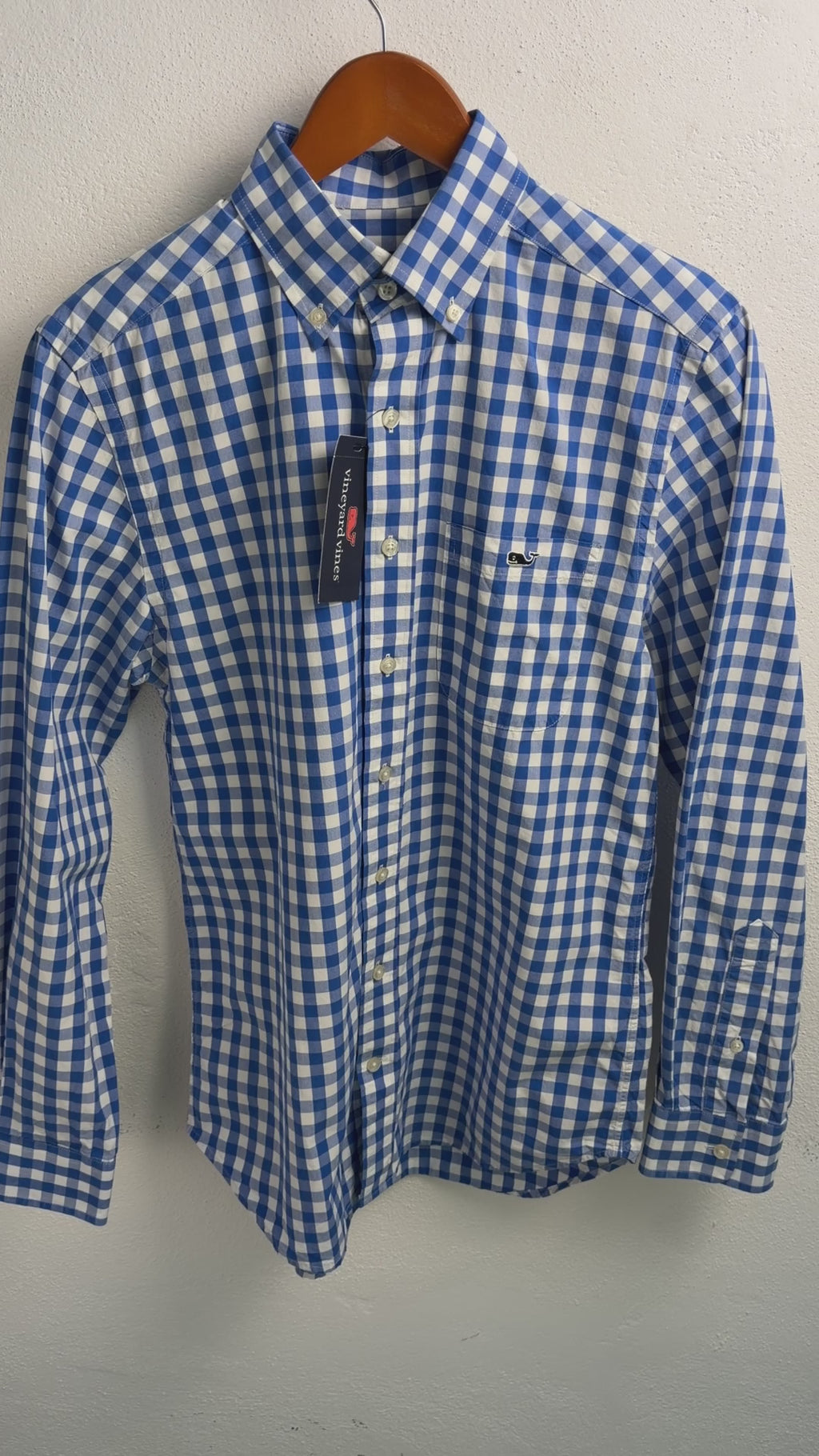 Camisa Vineyard Vines Classic Fit Manga Larga Talla S