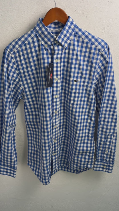 Camisa Vineyard Vines Classic Fit Manga Larga Talla S