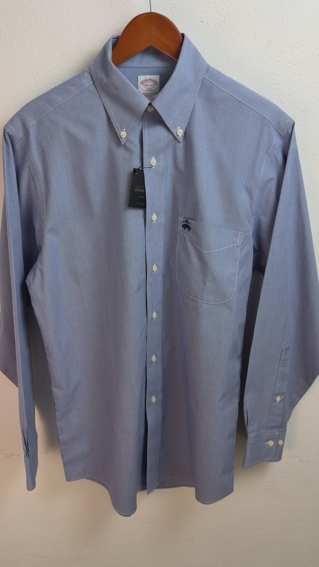 Camisa Brooks Brothers Classic Fit Manga Larga Talla S
