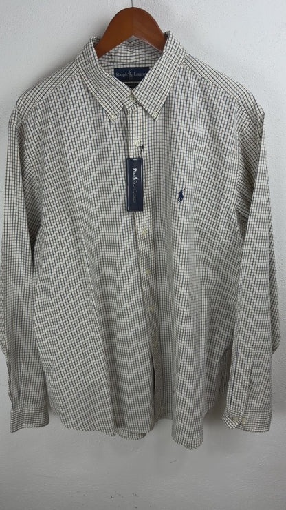 Camisa Polo Ralph Lauren Classic Fit Manga Larga Talla XL