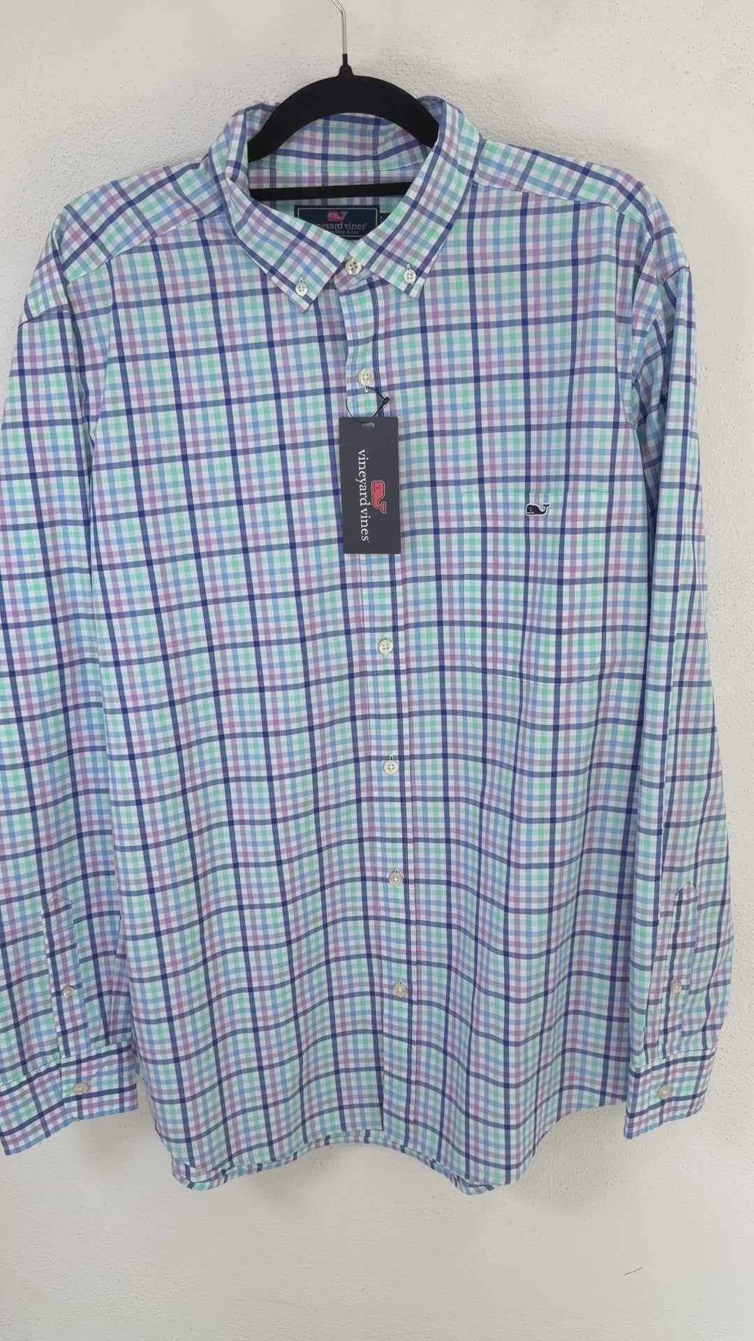 Camisa Vineyard Vines Classic Fit Manga Larga Talla XL