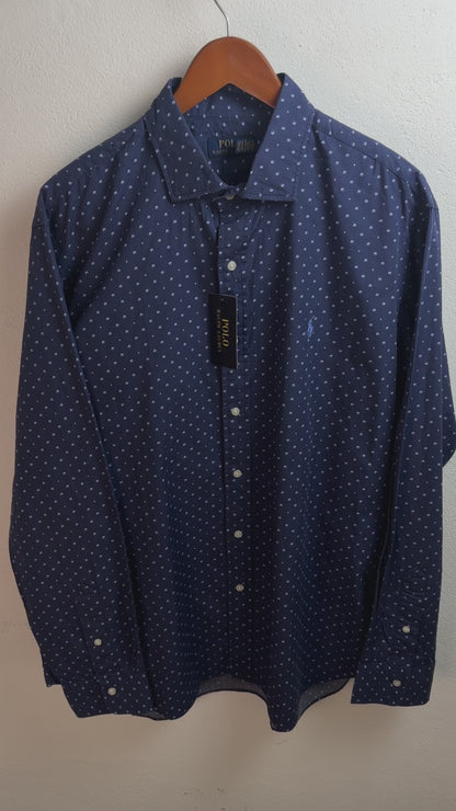 Camisa Polo Ralph Lauren Classic Fit Manga Larga Talla XL