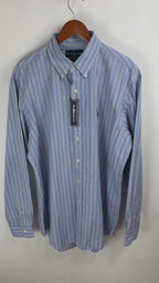 Camisa  Polo Ralph Lauren 17 Custom Fit Manga Larga 34/35 Talla XL
