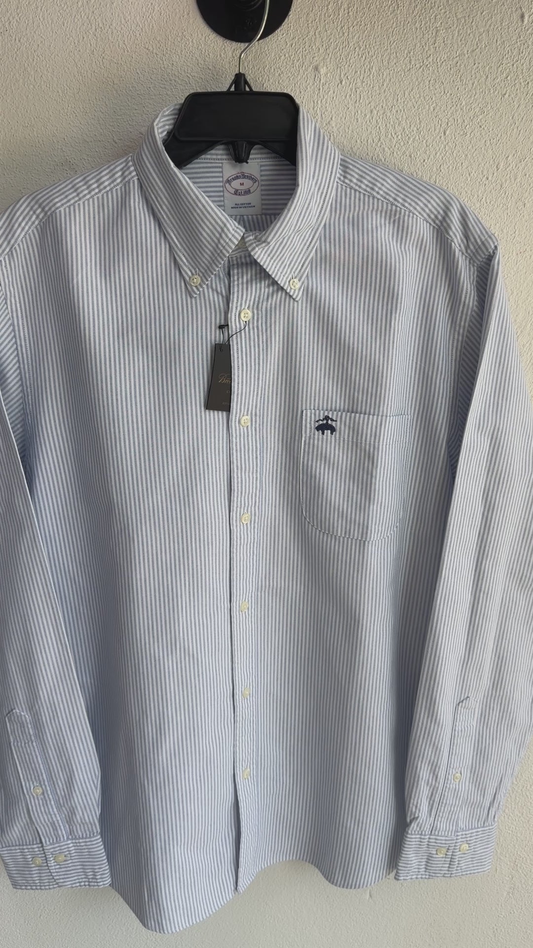 Camisa Brooks Brothers Classic Fit Manga Larga Talla M