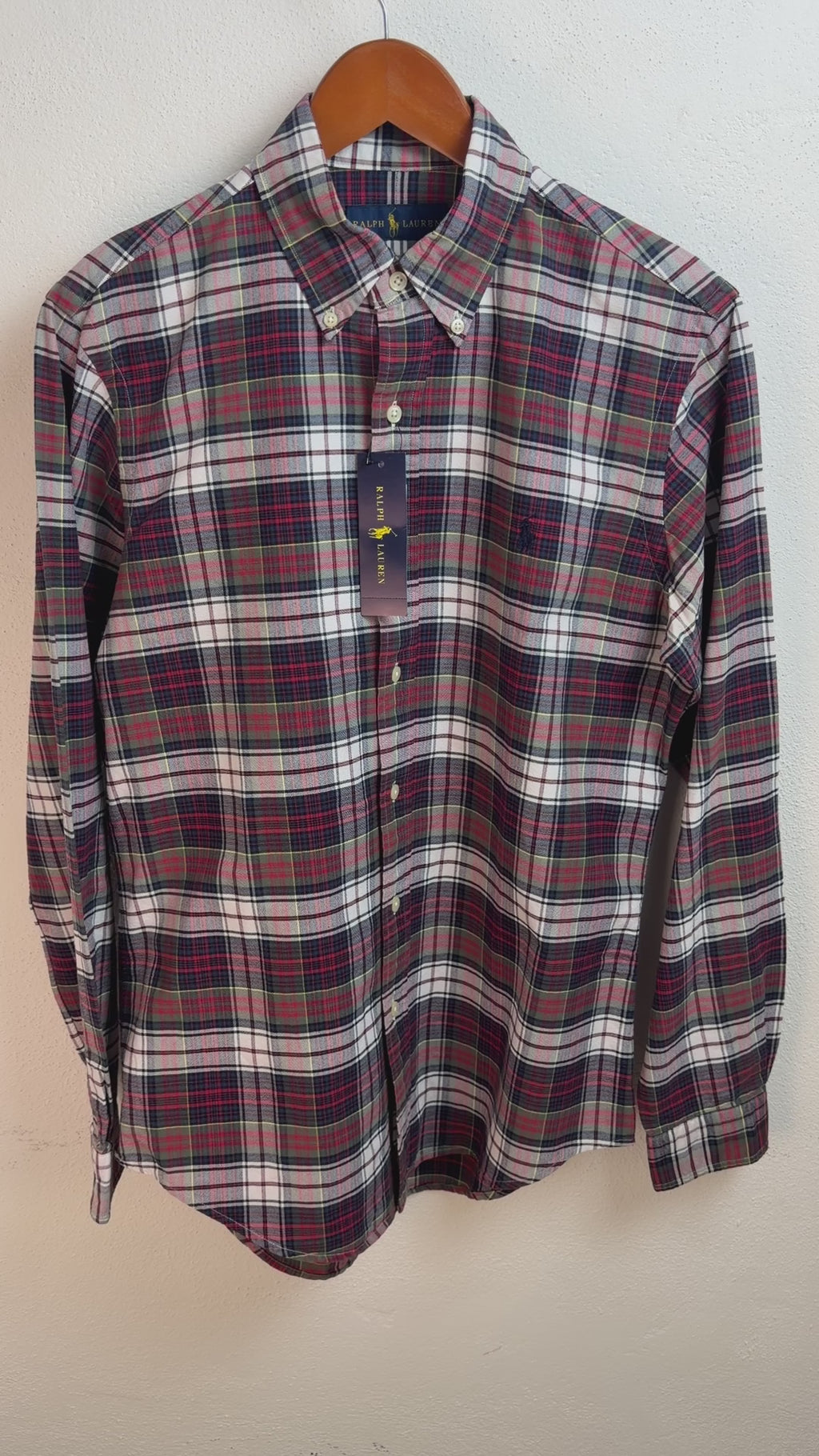 Camisa Polo Ralph Lauren Classic Fit Manga Larga Talla S
