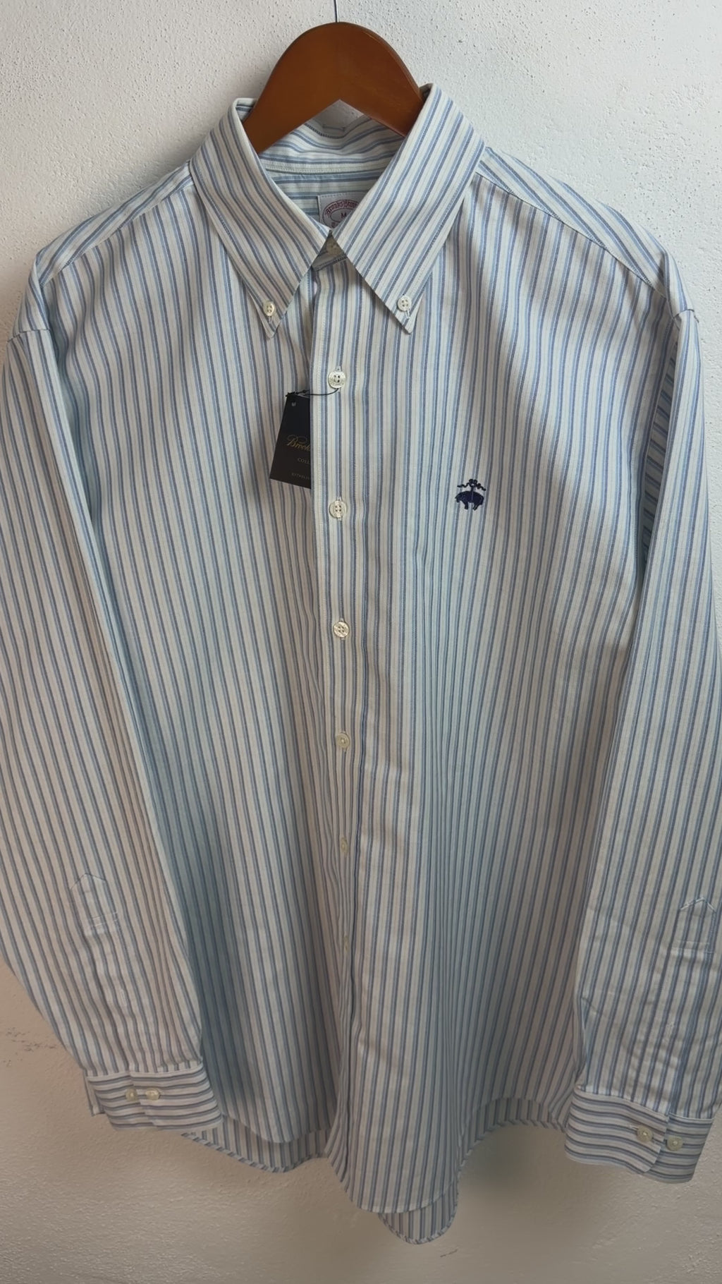 Camisa Brooks Brothers Classic Fit Manga Larga Talla L