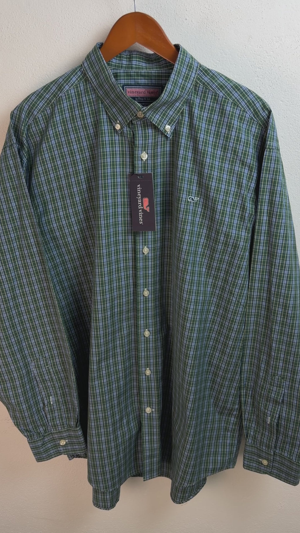 Camisa Vineyard Vines Classic Fit Manga Larga Talla L