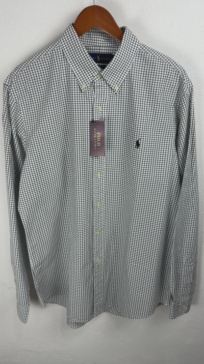 Camisa Polo Ralph Lauren Slim Fit Manga Larga Talla XL