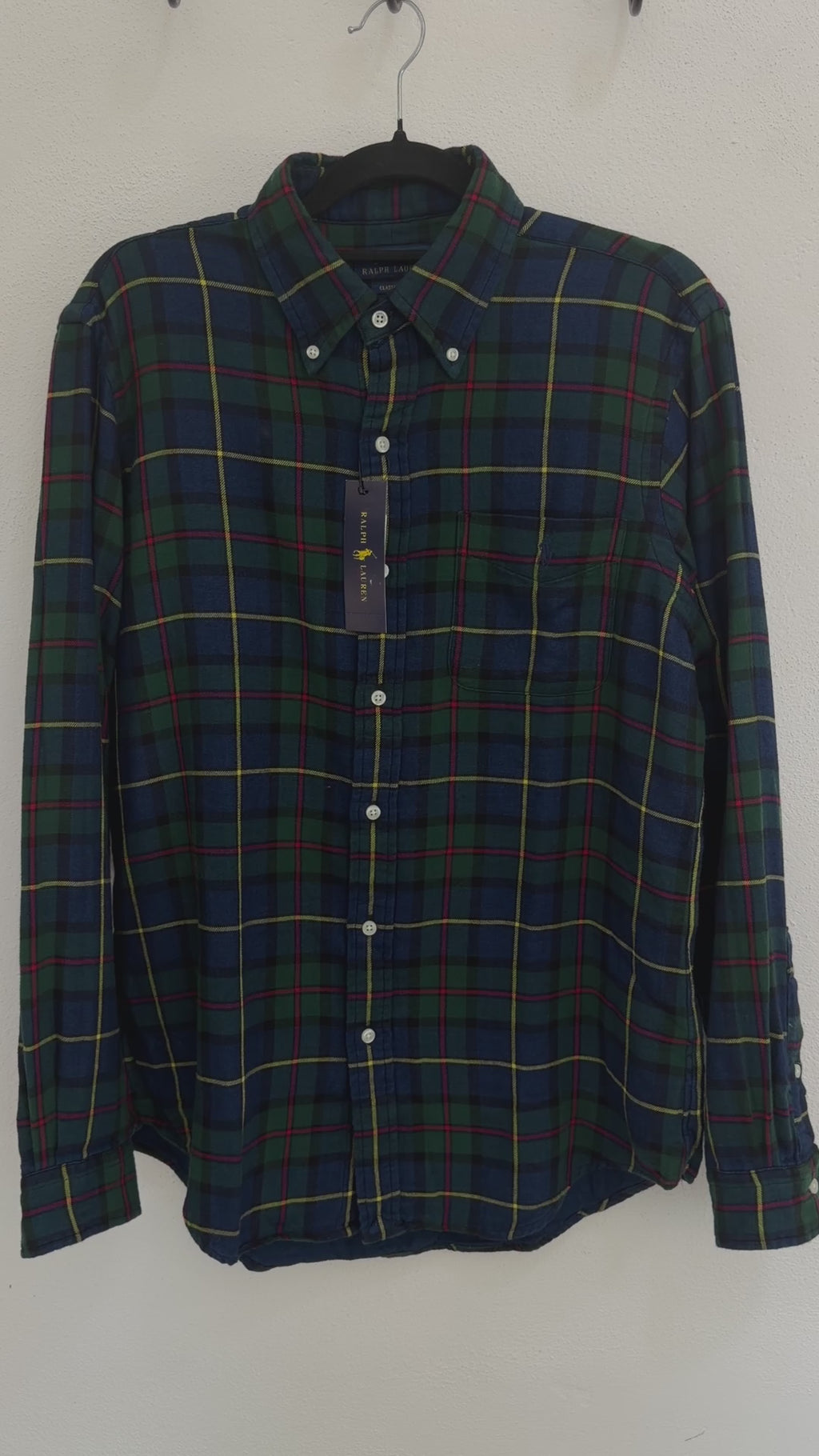 Camisa Polo Ralph Lauren Classic Fit Manga Larga Talla M