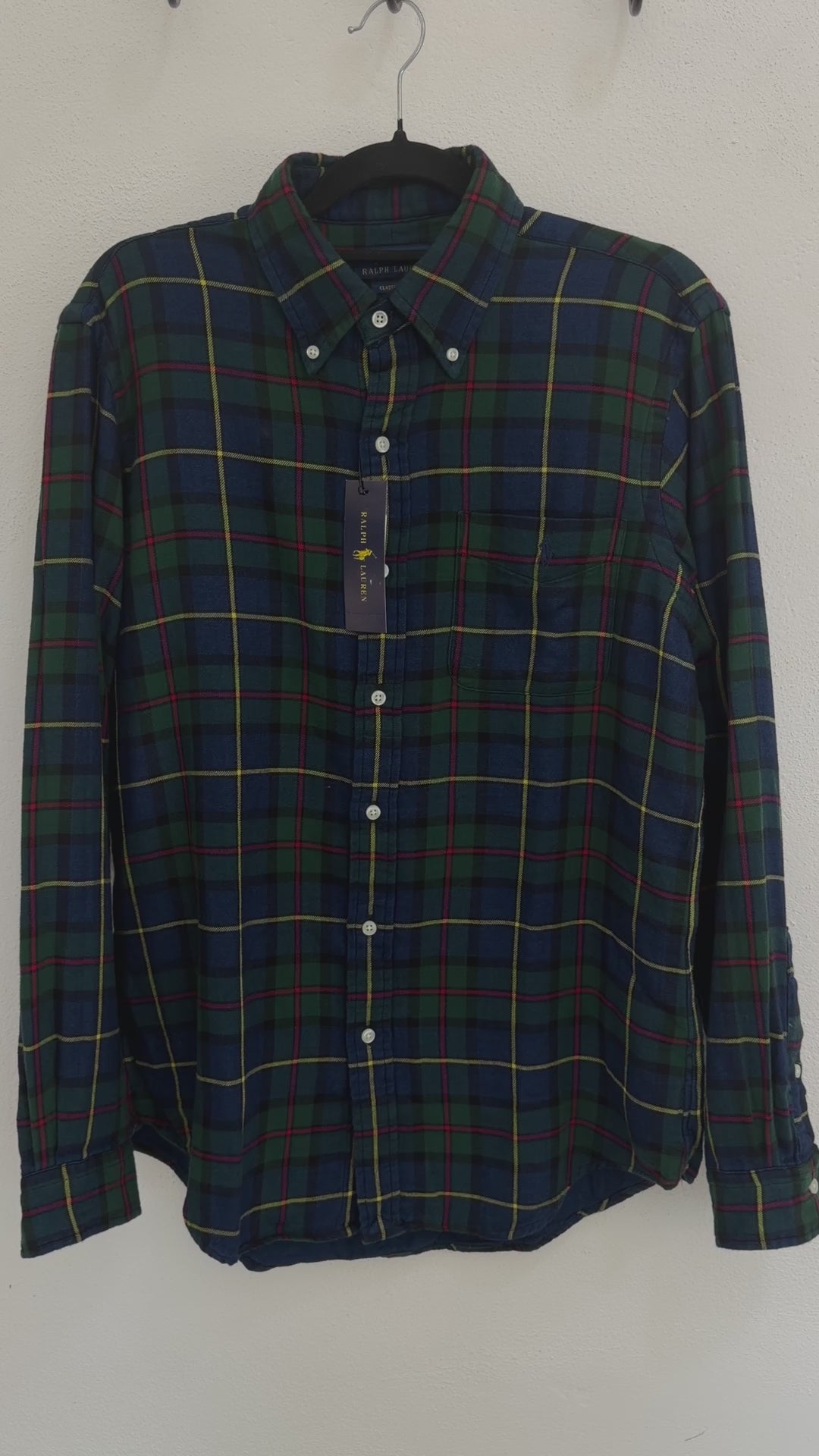 Camisa Polo Ralph Lauren Classic Fit Manga Larga Talla M
