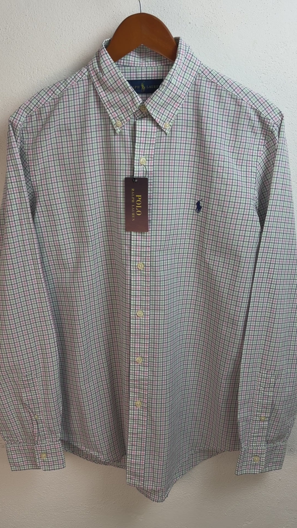 Camisa Polo Ralph Lauren Classic Fit Manga Larga Talla M