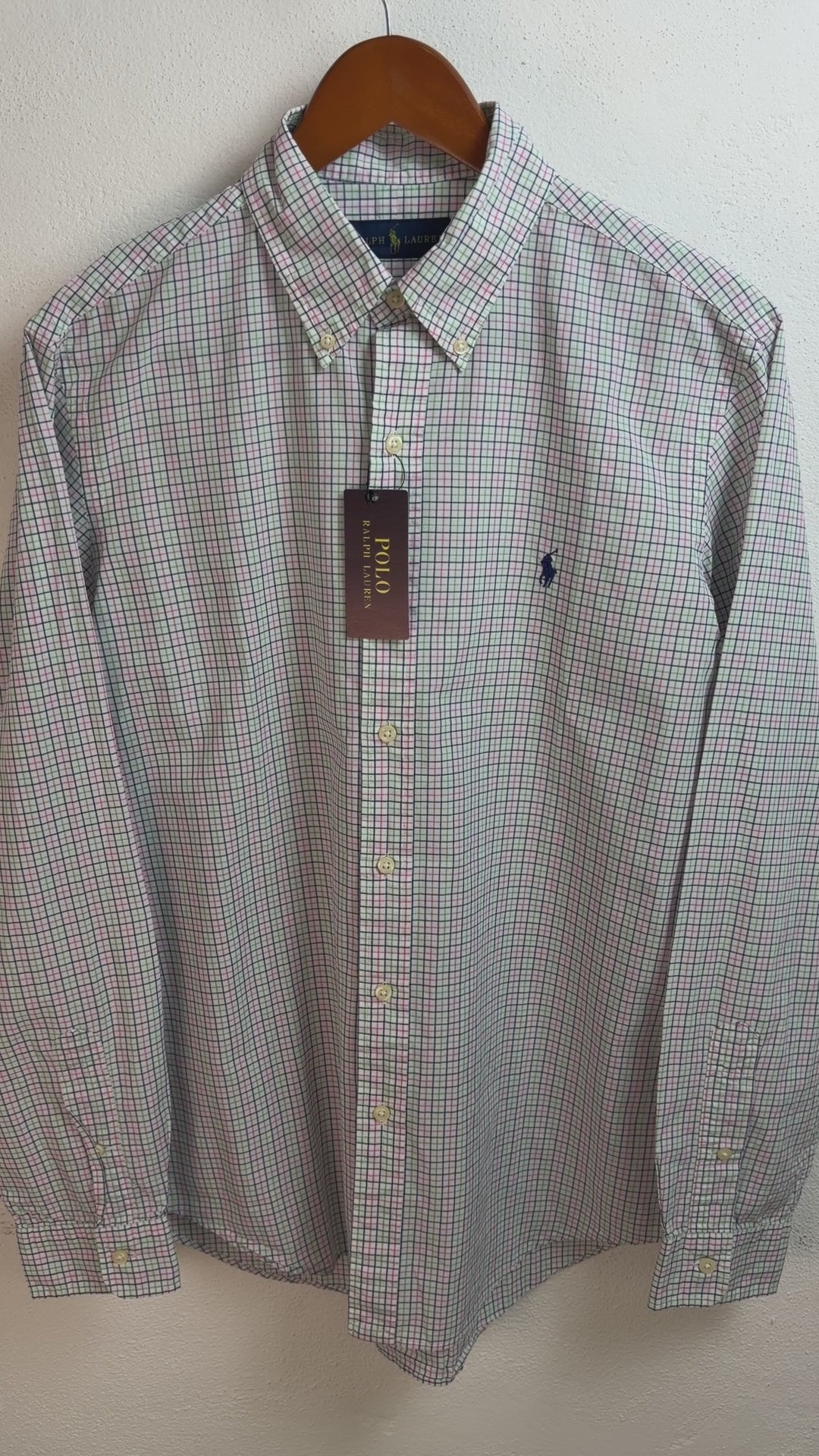 Camisa Polo Ralph Lauren Classic Fit Manga Larga Talla M
