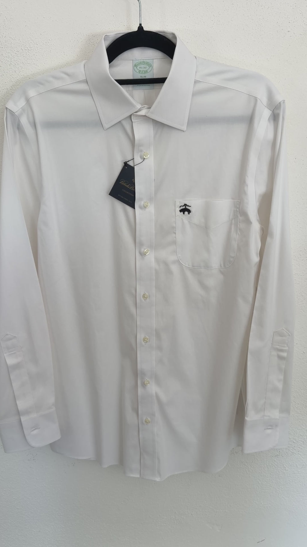 Camisa Brooks Brothers Classic Fit Manga Larga Talla S