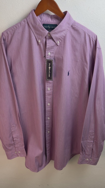 Camisa Polo Ralph Lauren Classic Fit Manga Larga Talla XL