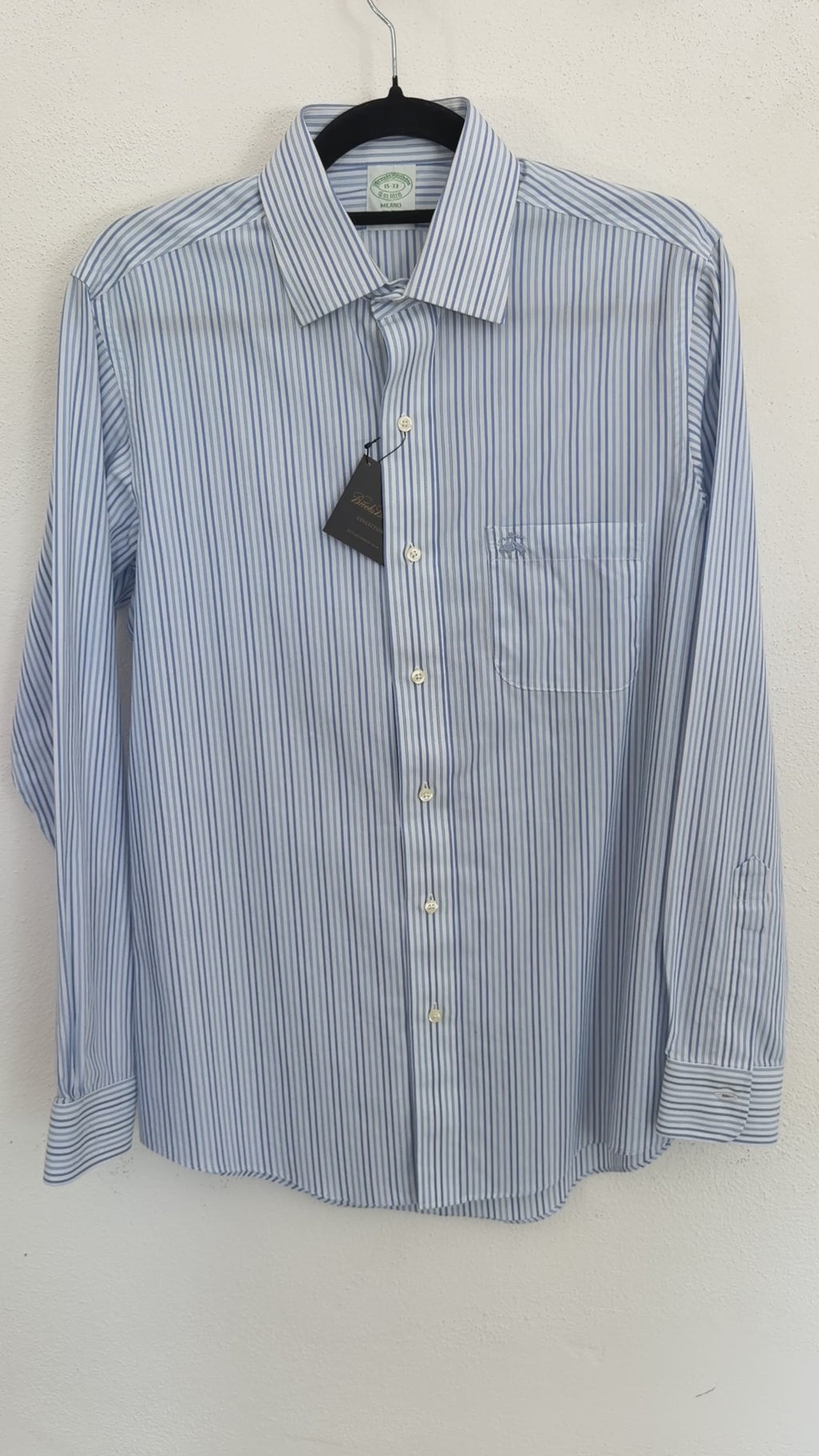 Camisa Brooks Brothers Classic Fit Manga Larga Talla S