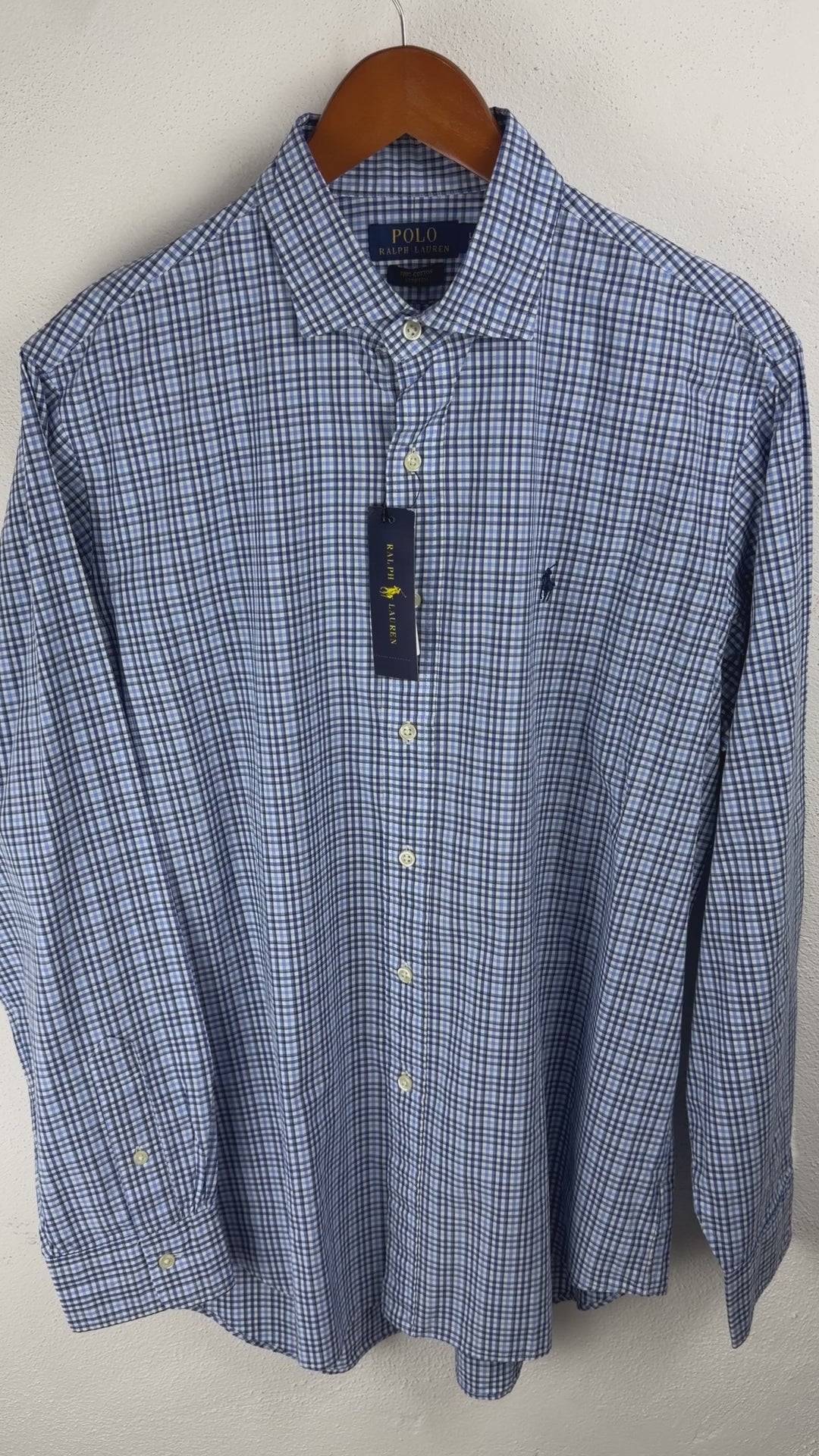 Camisa Polo Ralph Lauren Classic Fit Manga Larga Talla L