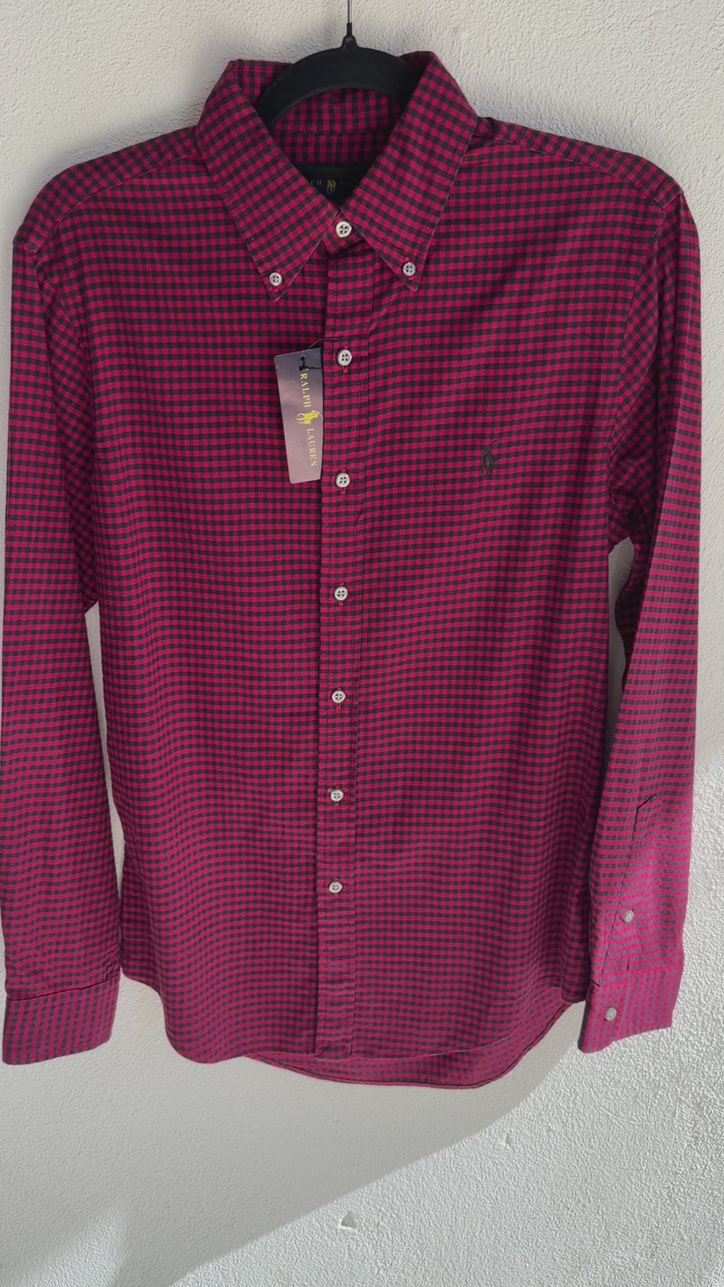 Camisa Polo Ralph Lauren Slim Fit Manga Larga Talla S