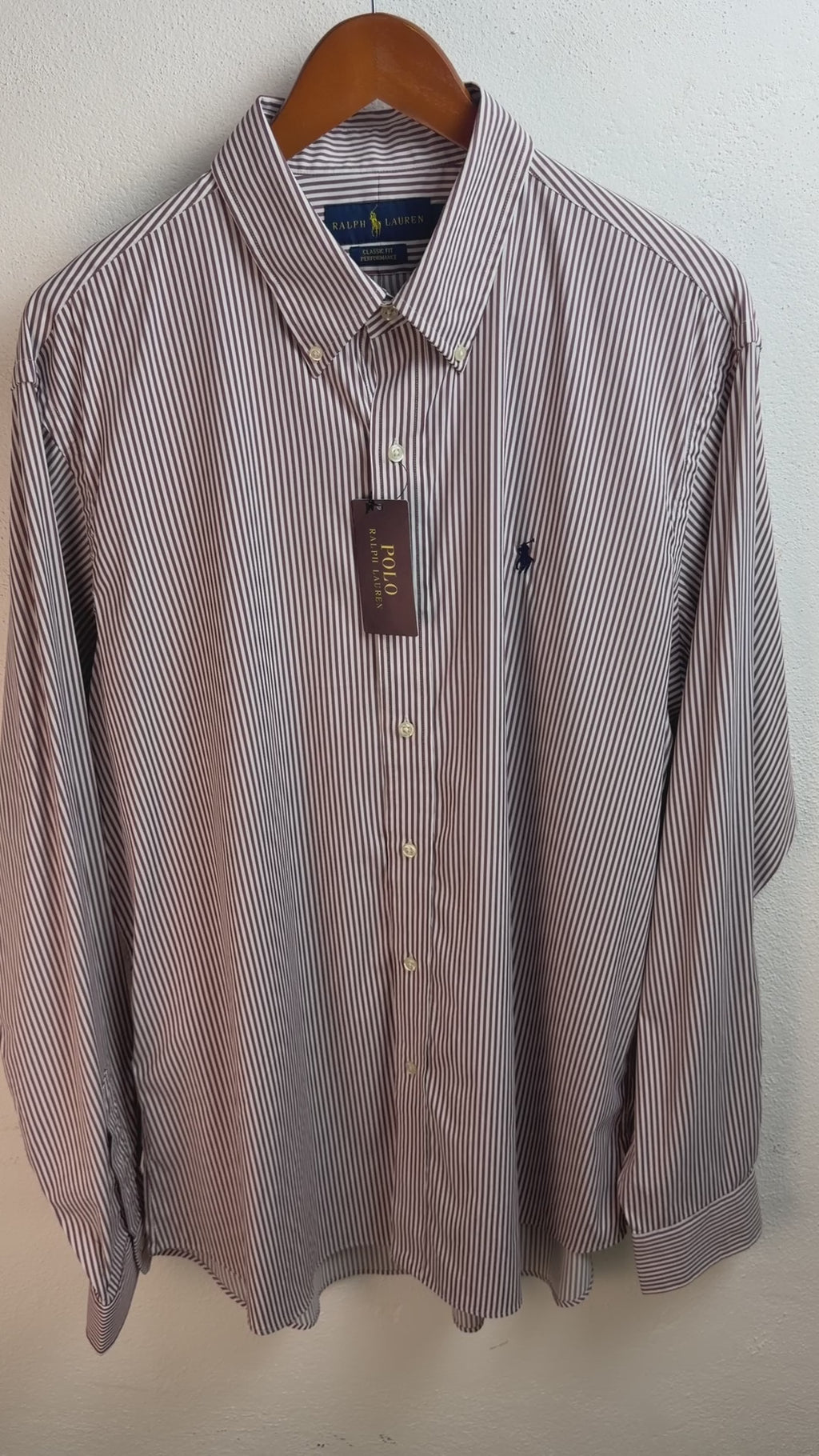 Camisa Polo Ralph Lauren Classic Fit Manga Larga Talla XL