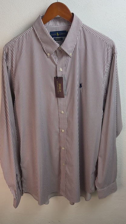 Camisa Polo Ralph Lauren Classic Fit Manga Larga Talla XL