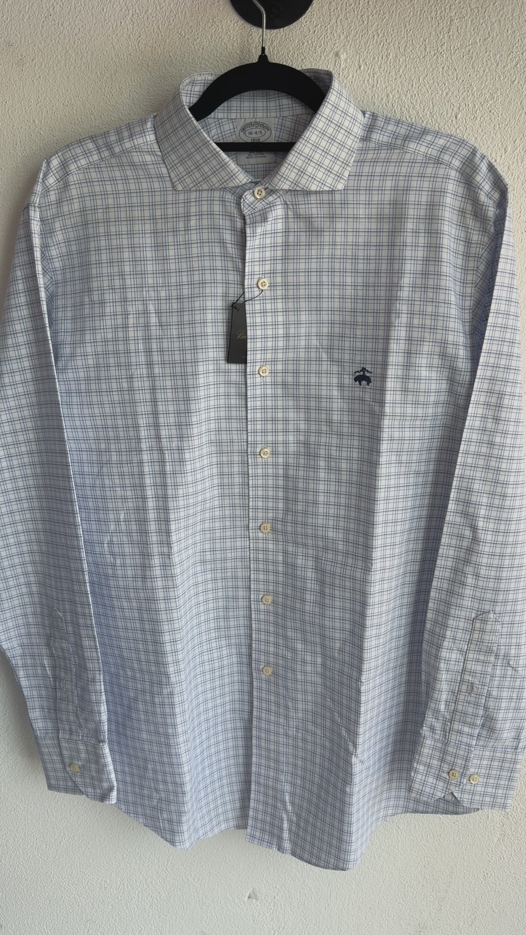 Camisa Brooks Brothers Classic Fit Manga Larga Talla L