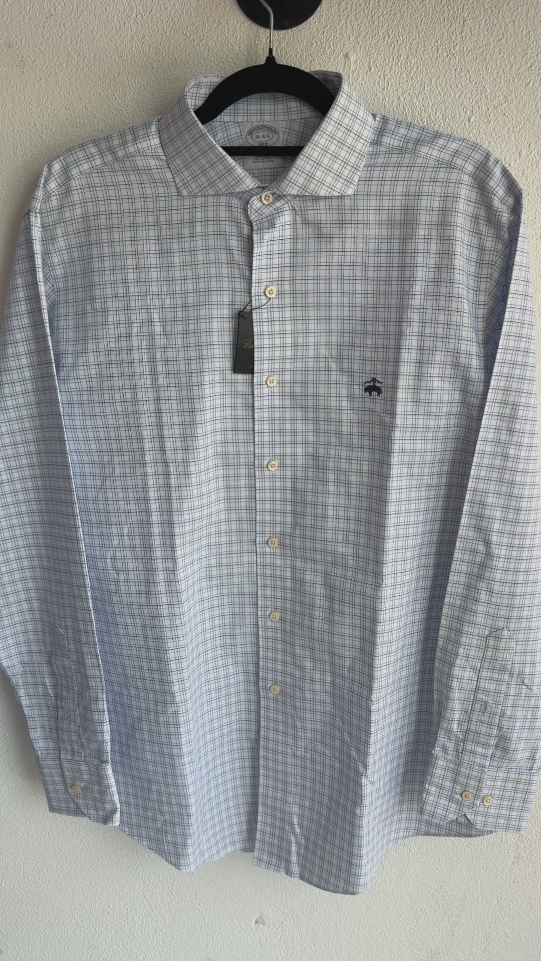 Camisa Brooks Brothers Classic Fit Manga Larga Talla L