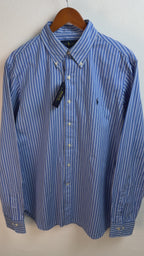 Camisa Polo Ralph Lauren Slim Fit Manga Larga Talla L