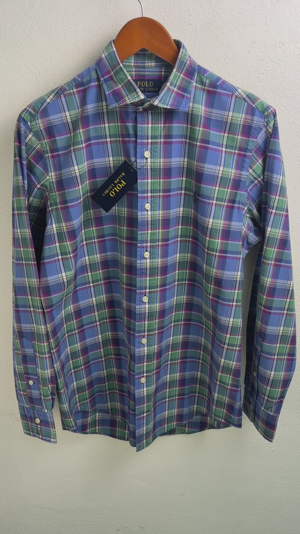 Camisa Polo Ralph Lauren Classic Fit Manga Larga Talla S