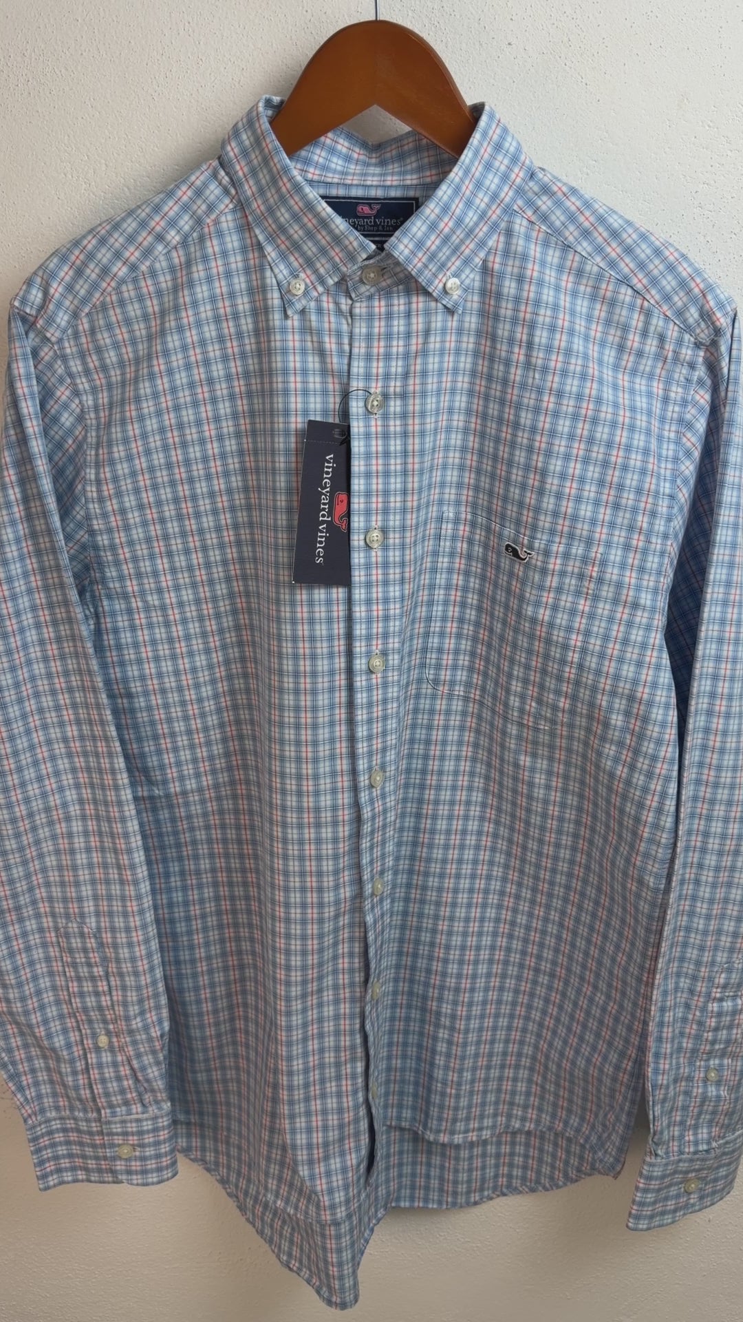 Camisa Vineyard Vines Classic Fit Manga Larga Talla M