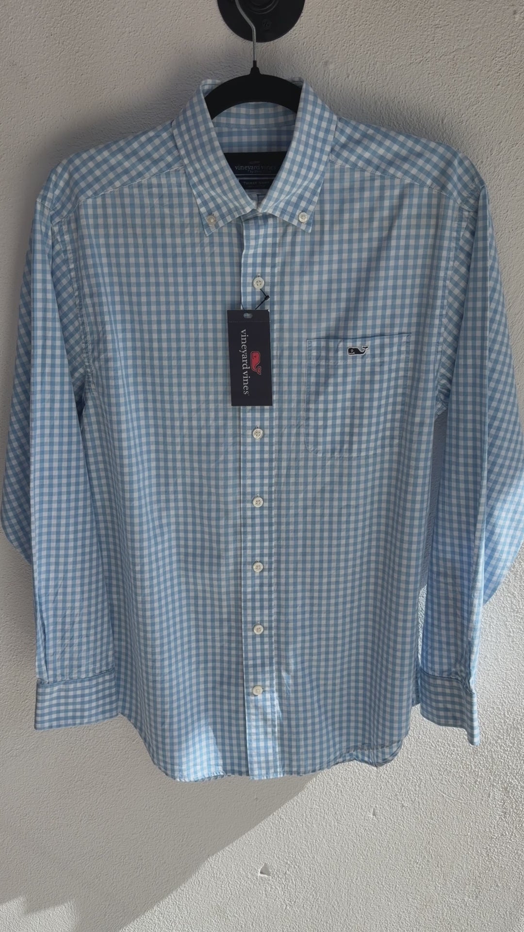 Camisa Vineyard Vines Classic Fit Manga Larga Talla S