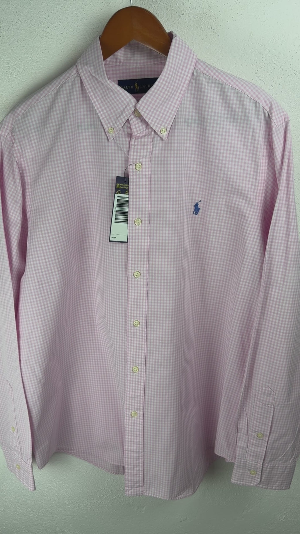 Camisa Polo Ralph Lauren Classic Fit Manga Larga Talla L