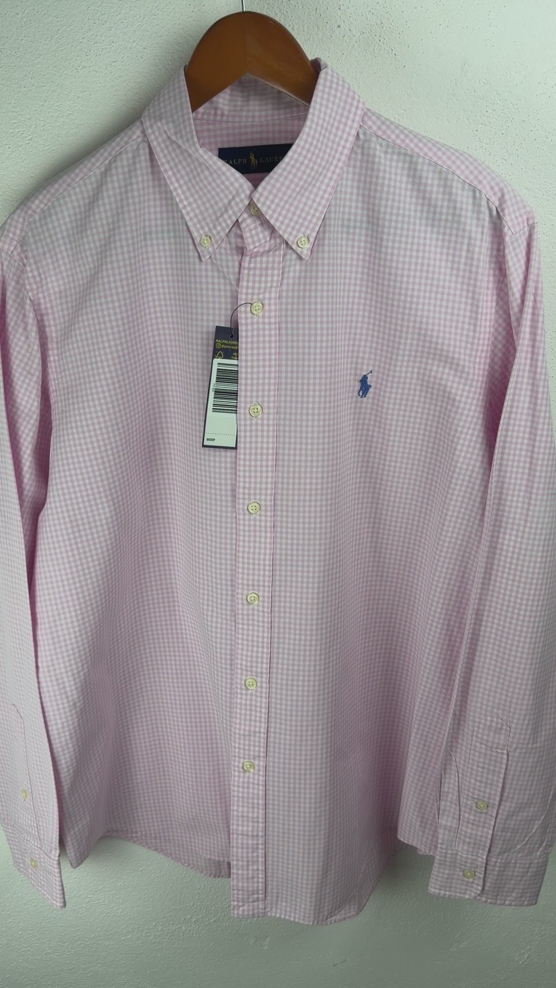 Camisa Polo Ralph Lauren Classic Fit Manga Larga Talla L