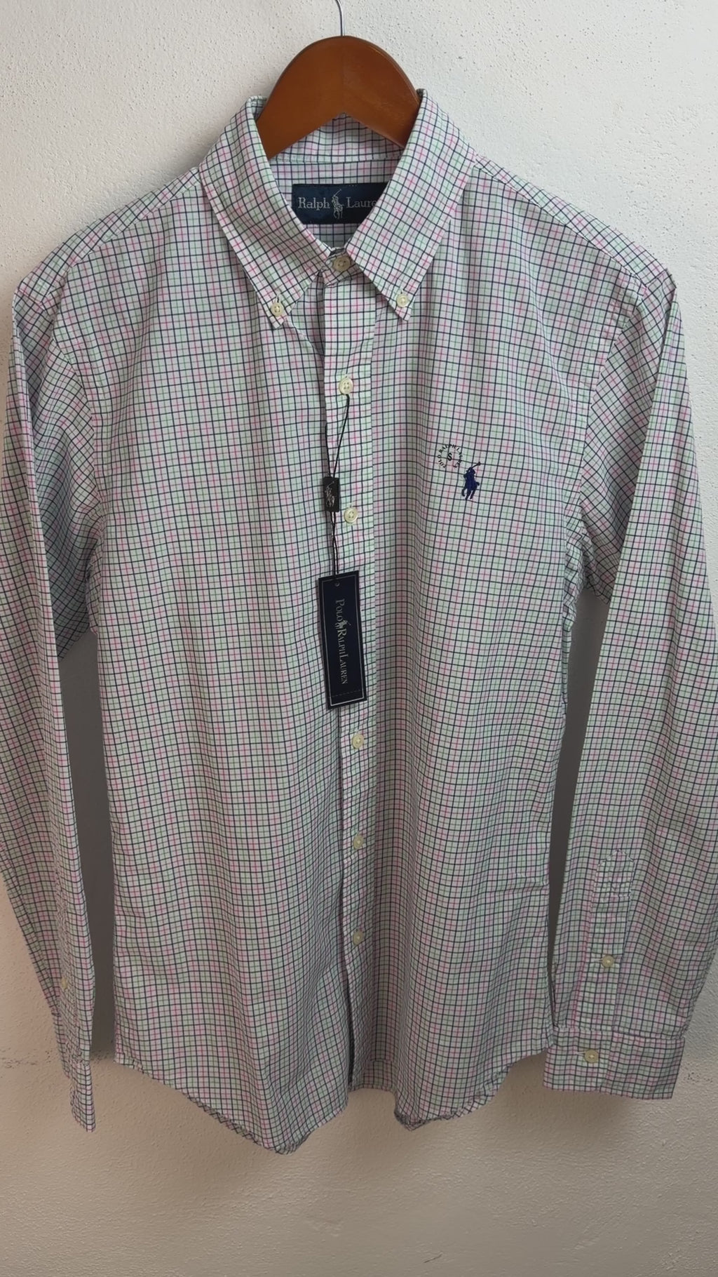 Camisa Polo Ralph Lauren Classic Fit Manga Larga Talla S
